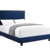 Erica Queen Upholstered Bed (Blue)