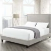 Erica Queen Upholstered Bed (Grey)