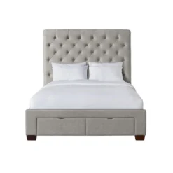 Waldorf Upholstered Storage Bed (Gray) -Beds and Accessories Sales UWF3151QSB bed str gray 4
