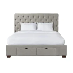 Waldorf Upholstered Storage Bed (Gray) -Beds and Accessories Sales UWF3151QSB bed str gray 5