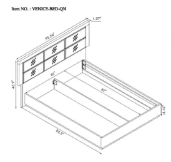Venice Platform Bed -Beds and Accessories Sales VENICE BED QUEEN Q bed 2