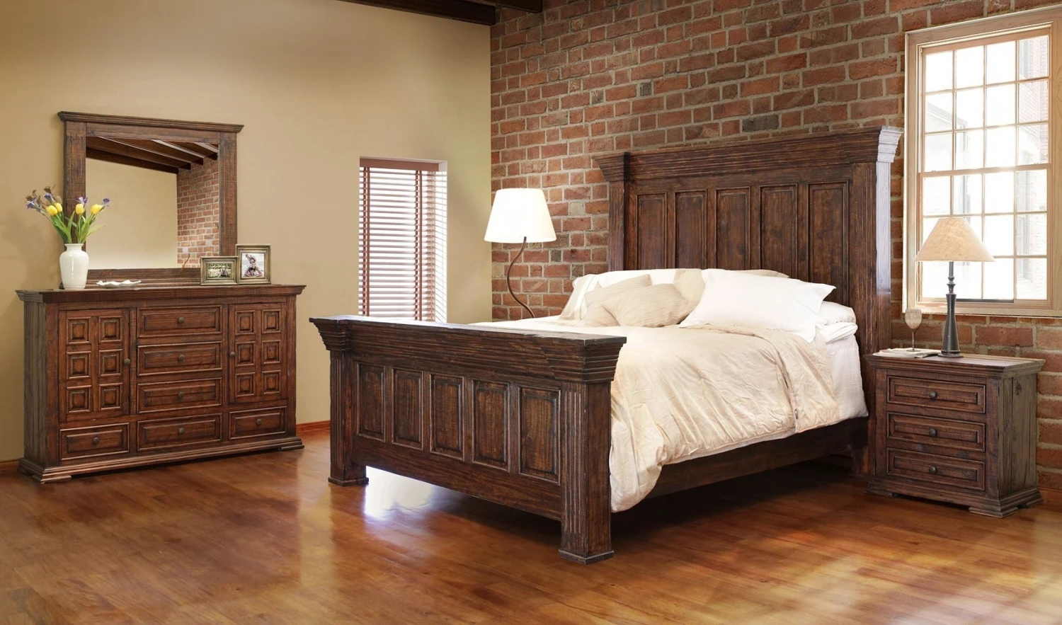 Terra Panel Bedroom Set (Chocolate) 1 Terra Panel Bedroom Set (Chocolate)