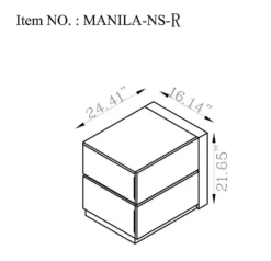 Manila Platform Bedroom Set -Beds and Accessories Sales manila ns r nightstand 2