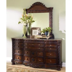 North Shore Panel Bedroom Set -Beds and Accessories Sales sig B553 131 36 A dr mirr 2 2