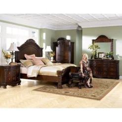 North Shore Panel Bedroom Set -Beds and Accessories Sales sig B553 A panel br set 4